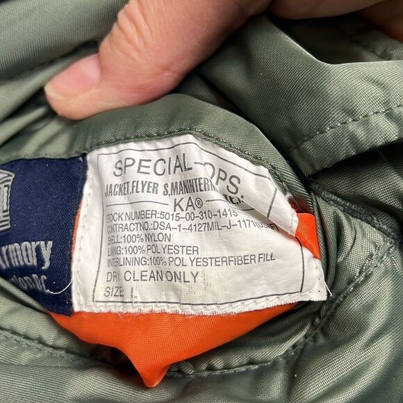 Knox Armory Alpha Industries Green Special Ops Jacket Reversible Size Large - Picture 4 of 6